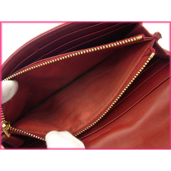 Miu Miu long wallet bi-fcrocodile red - Picture 5 of 7